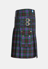 Utility_Nairn_Tartan_1331_kilt_right_image_with_pleated_design_and_adjustable_buckles_for_men