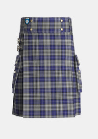Utility_Napier_2_Tartan_1242_kilt_front_image_with_pleated_design_and_adjustable_buckles_for_men