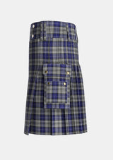 Utility_Napier_2_Tartan_1242_kilt_left_image_with_pleated_design_and_adjustable_buckles_for_men