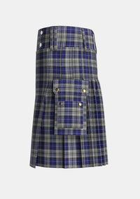 Utility_Napier_2_Tartan_1242_kilt_left_image_with_pleated_design_and_adjustable_buckles_for_men