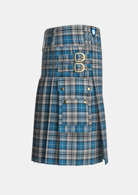 Utility_Napier_tartan_kilt_right_image_with_pleated_design_and_adjustable_buckles_for_men