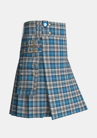Utility_Napier_tartan_kilt_side_image_with_pleated_design_and_adjustable_buckles_for_men