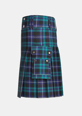 Utility_Neilson_James_Andrew_Tartan_12318_kilt_left_image_with_pleated_design_and_adjustable_buckles_for_men