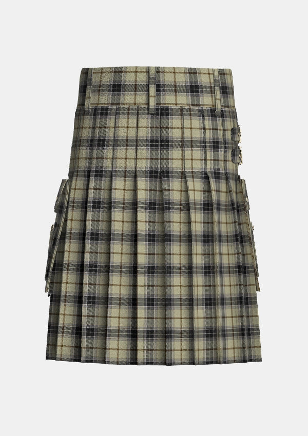Utility_New_Forest_Winter_Tartan_12769_kilt_back_image_with_pleated_design_and_adjustable_buckles_for_men