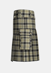 Utility_New_Forest_Winter_Tartan_12769_kilt_left_image_with_pleated_design_and_adjustable_buckles_for_men