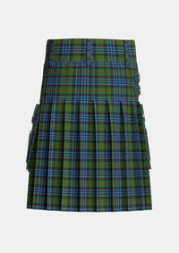 Utility_Newlands_of_Lauriston_Tartan_2175_kilt_back_image_with_pleated_design_and_adjustable_buckles_for_men