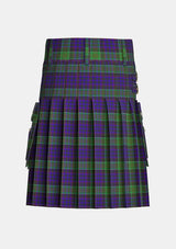 Utility_Newman_Tartan_2629_kilt_back_image_with_pleated_design_and_adjustable_buckles_for_men