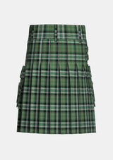 Utility_Nicol_Cameron_Family_Tartan_14802_kilt_back_image_with_pleated_design_and_adjustable_buckles_for_men