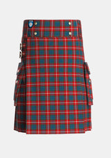 Utility_Nicolson_of_Lewis_Tartan_7810_kilt_front_image_with_pleated_design_and_adjustable_buckles_for_men