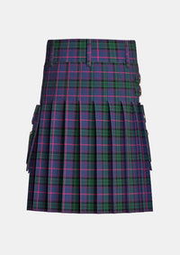 Utility_Nixon_R_Tartan_13667_kilt_back_image_with_pleated_design_and_adjustable_buckles_for_men