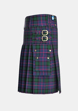 Utility_Nixon_R_Tartan_13667_kilt_right_image_with_pleated_design_and_adjustable_buckles_for_men