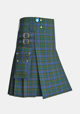 Utility_Nova_Scotia_Tartan_1912_kilt_side_image_with_pleated_design_and_adjustable_buckles_for_men