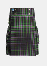Utility_OBoyle_Tartan_5946_kilt_front_image_with_pleated_design_and_adjustable_buckles_for_men