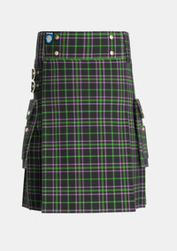 Utility_OBoyle_Tartan_5946_kilt_front_image_with_pleated_design_and_adjustable_buckles_for_men