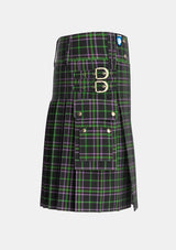 Utility_OBoyle_Tartan_5946_kilt_right_image_with_pleated_design_and_adjustable_buckles_for_men
