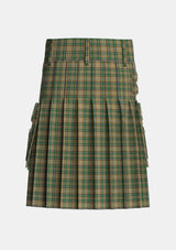 Utility_OFarrell_Tartan_1875_kilt_back_image_with_pleated_design_and_adjustable_buckles_for_men