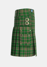 Utility_ONeill_Tartan_2663_kilt_right_image_with_pleated_design_and_adjustable_buckles_for_men