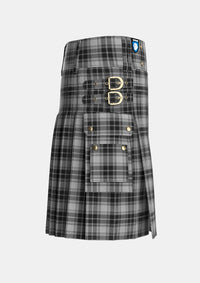 Utility_OSullivan_Beare_Tartan_5883_kilt_right_image_with_pleated_design_and_adjustable_buckles_for_men