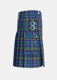 Utility_OSullivan_Tartan_3311_kilt_right_image_with_pleated_design_and_adjustable_buckles_for_men