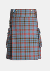 Utility_O_Connor_Dress_Tartan_6398_kilt_front_image_with_pleated_design_and_adjustable_buckles_for_men