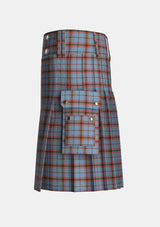 Utility_O_Connor_Dress_Tartan_6398_kilt_left_image_with_pleated_design_and_adjustable_buckles_for_men