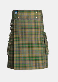 Utility_O_Farrell_Tartan_1875_kilt_front_image_with_pleated_design_and_adjustable_buckles_for_men