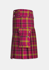 Utility_O_Meehan_Tartan_5902_kilt_left_image_with_pleated_design_and_adjustable_buckles_for_men