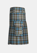 Utility_O_Rourke_Tartan_6755_kilt_left_image_with_pleated_design_and_adjustable_buckles_for_men