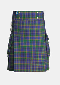 Utility_O_Sheehan_Tartan_7115_kilt_front_image_with_pleated_design_and_adjustable_buckles_for_men