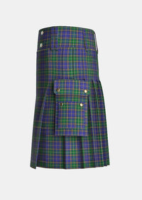 Utility_O_Sheehan_Tartan_7115_kilt_left_image_with_pleated_design_and_adjustable_buckles_for_men