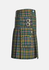 Utility_O_neill_tartan_2663_kilt_right_image_with_pleated_design_and_adjustable_buckles_for_men