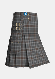 Utility_Oban_Mist_Tartan_11010_kilt_side_image_with_pleated_design_and_adjustable_buckles_for_men