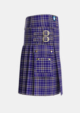 Utility_Ochterlonie_Tartan_2677_kilt_right_image_with_pleated_design_and_adjustable_buckles_for_men