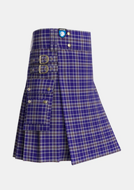 Utility_Ochterlonie_Tartan_2677_kilt_side_image_with_pleated_design_and_adjustable_buckles_for_men