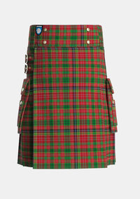 Utility_Ogilvie_1831_Tartan_2132_kilt_front_image_with_pleated_design_and_adjustable_buckles_for_men