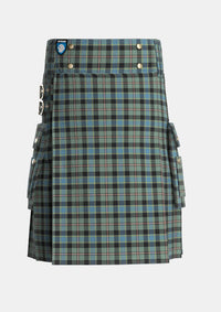 Utility_Ogilvie_of_Inverarity_VS_1_Ochterlonie_Tartan_6082_kilt_front_image_with_pleated_design_and_adjustable_buckles_for_men