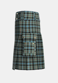 Utility_Ogilvie_of_Inverarity_VS_1_Ochterlonie_Tartan_6082_kilt_left_image_with_pleated_design_and_adjustable_buckles_for_men