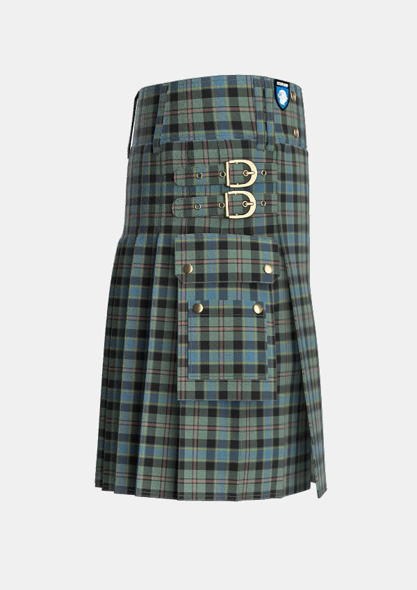 Utility_Ogilvie_of_Inverarity_VS_1_Ochterlonie_Tartan_6082_kilt_right_image_with_pleated_design_and_adjustable_buckles_for_men