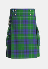 Utility_Oliphant_2_Tartan_242_kilt_front_image_with_pleated_design_and_adjustable_buckles_for_men