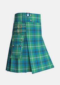 Utility_Oliphant_tartan_242_kilt_side_image_with_pleated_design_and_adjustable_buckles_for_men