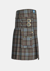 Utility_Outlander_tartan_11113_kilt_right_image_with_pleated_design_and_adjustable_buckles_for_men
