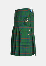 Utility_Owen_Of_Wales_Tartan_5750_kilt_right_image_with_pleated_design_and_adjustable_buckles_for_men