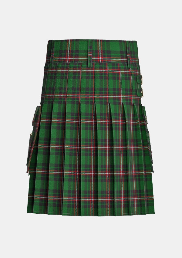 Utility_Page_Tartan_7468_kilt_back_image_with_pleated_design_and_adjustable_buckles_for_men