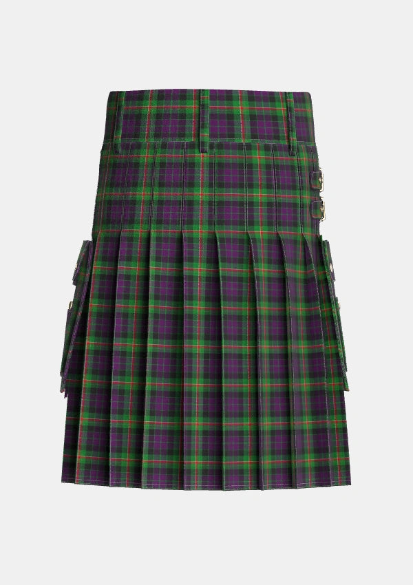 Utility_Paget_Personal_Tartan_2072_kilt_back_image_with_pleated_design_and_adjustable_buckles_for_men
