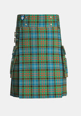 Utility_Paisley_tartan_640_kilt_front_image_with_pleated_design_and_adjustable_buckles_for_men