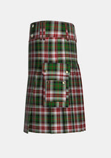 Utility_Palmer_Edward_Tartan_4796_kilt_left_image_with_pleated_design_and_adjustable_buckles_for_men