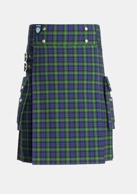 Utility_Paterson_Dalgleish_Version_Tartan_3886_kilt_front_image_with_pleated_design_and_adjustable_buckles_for_men