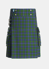 Utility_Paterson_Personal_Tartan_4174_kilt_front_image_with_pleated_design_and_adjustable_buckles_for_men