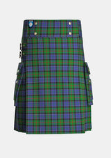 Utility_Paterson_tartan_4174_kilt_front_image_with_pleated_design_and_adjustable_buckles_for_men