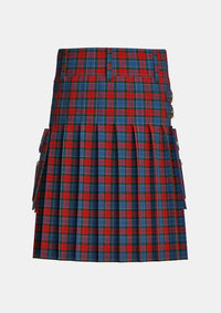 Utility_Patterson_John_tartan_2191_kilt_back_image_with_pleated_design_and_adjustable_buckles_for_men